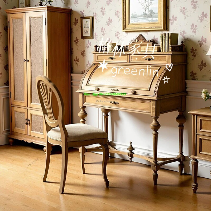 French Retro Solid Wood Clamsh - đánh giá và giá Tables
