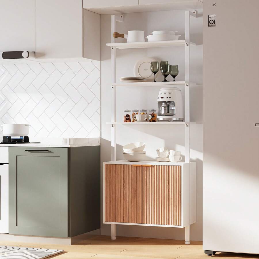 Chic Modern Ladder Bookcase Wi - đánh giá và giá Storage