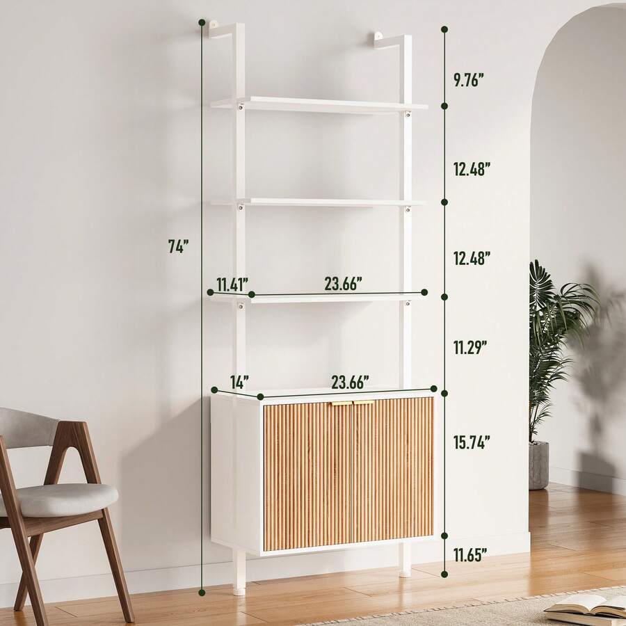 Chic Modern Ladder Bookcase Wi - đánh giá và giá Storage