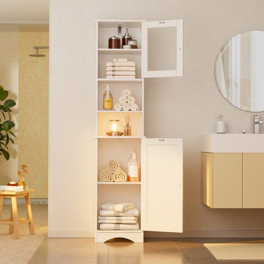 Bathroom Cabinet With Two-Way  - đánh giá và giá Storage